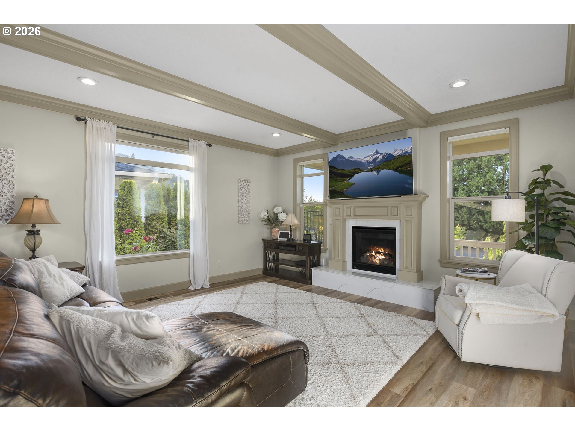 1668 Southeast 35th Terrace Gresham, OR 97080 - Photo 3 of 33 a living room with furniture and a fireplace