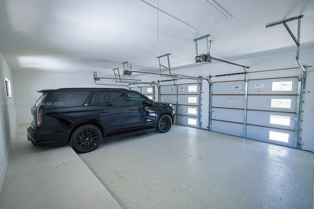a view of a car garage