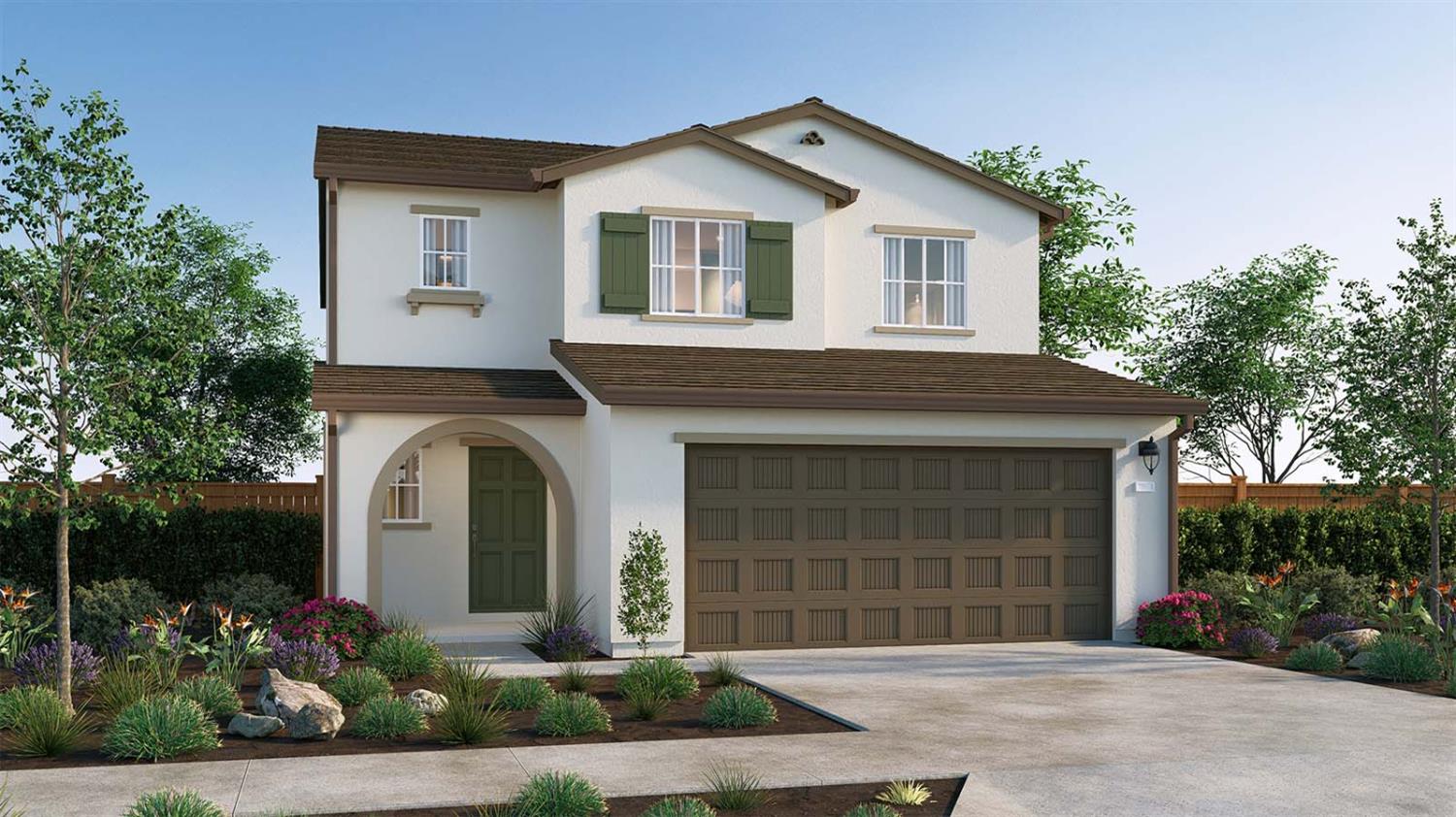 4309 East Merle Avenue Modesto, CA 95355 - Photo 1 of 2 a front view of a house with garden