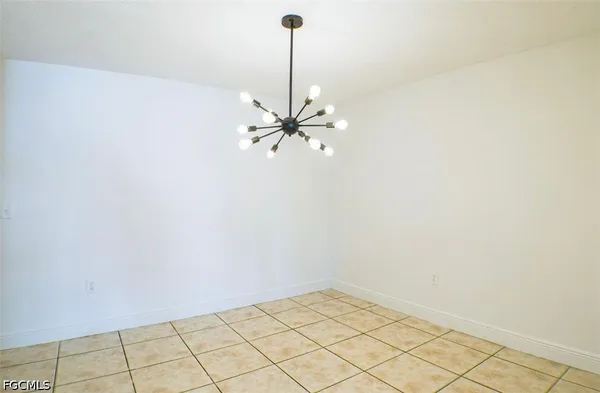 a view of a room with a fan