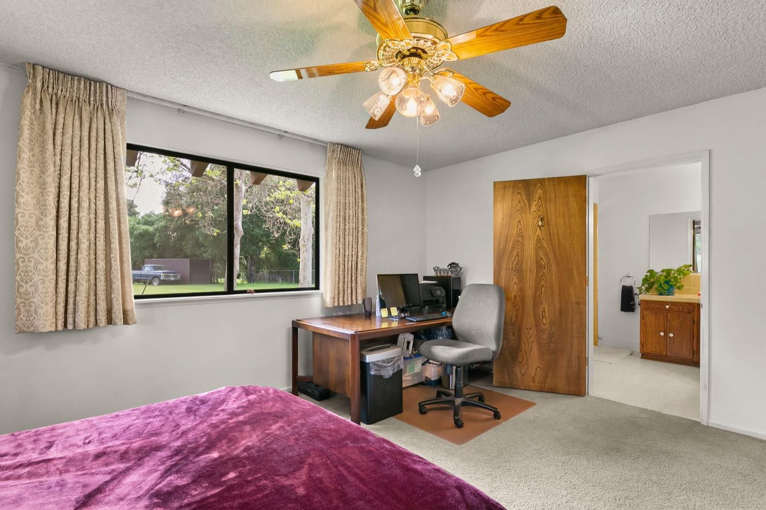 218 Sierra Road Ojai, CA 93023 - Photo 25 of 50 a view of a workspace with furniture and a window
