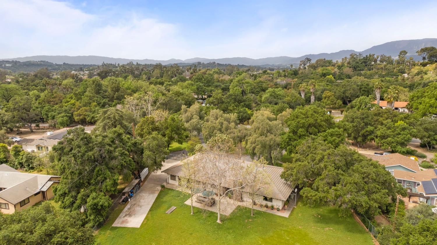 218 Sierra Road Ojai, CA 93023 - Photo 47 of 50 a view of a lake in middle of forest