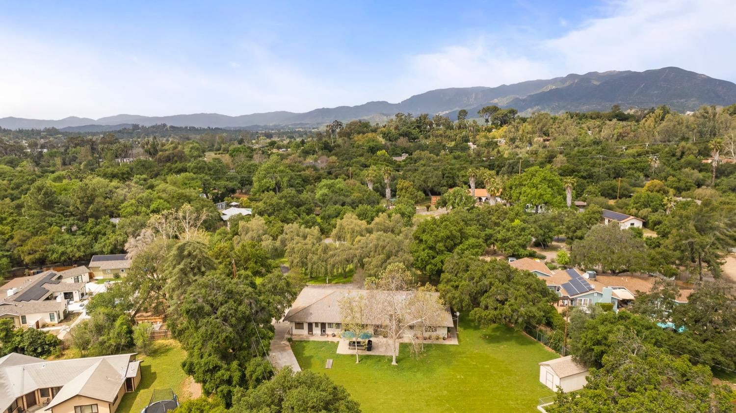 218 Sierra Road Ojai, CA 93023 - Photo 49 of 50 a view of a town with mountains in the background