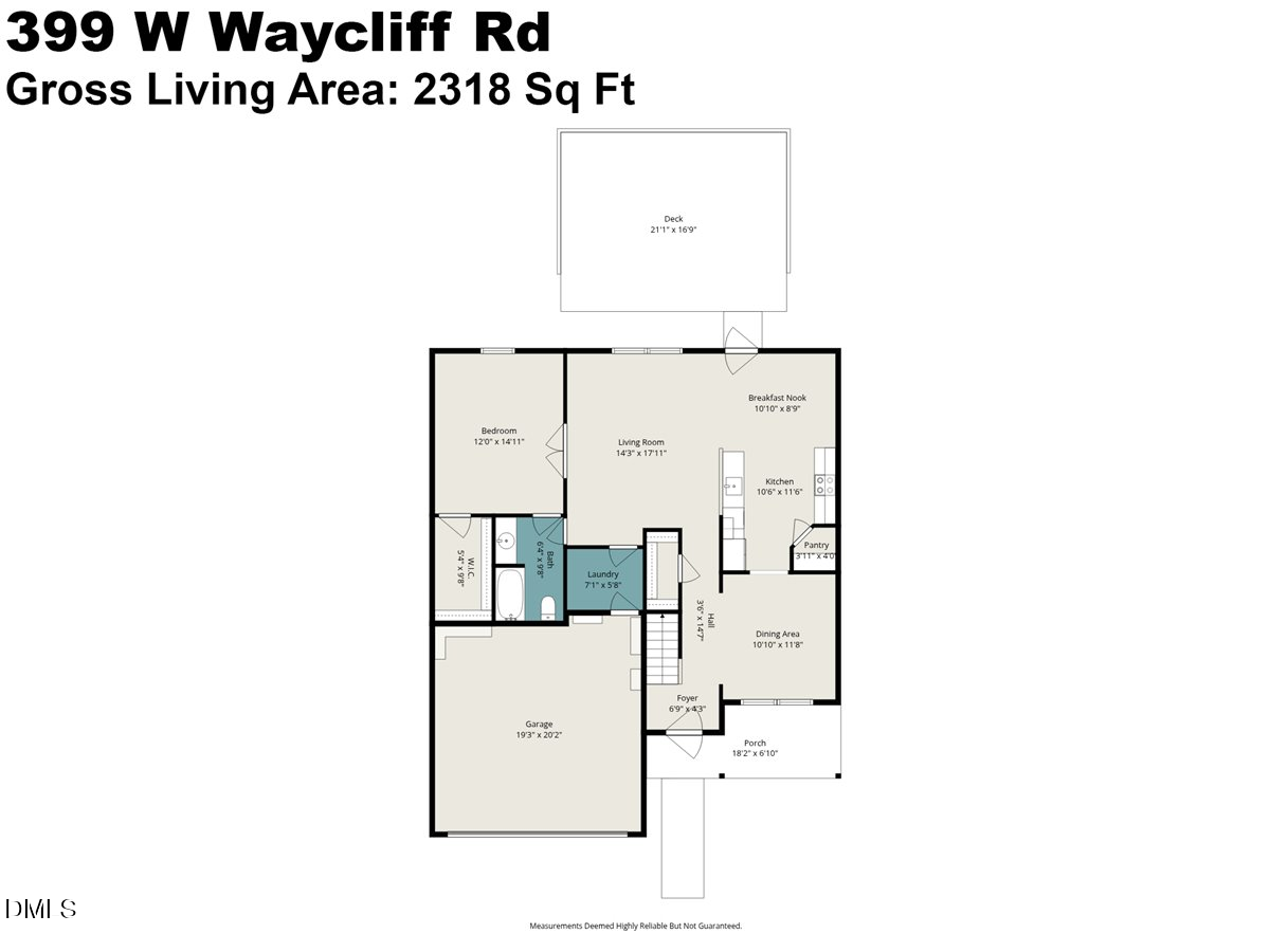 399 West Waycliff Road Henderson, NC 27537 - Photo 68 of 69 a picture of floor plan