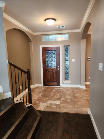 a view of an front door