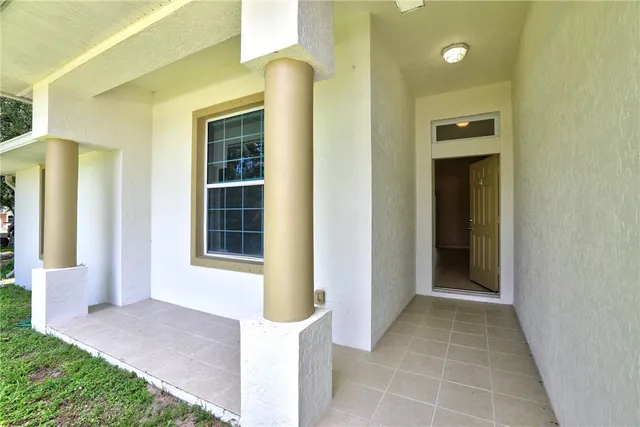 a view of front door