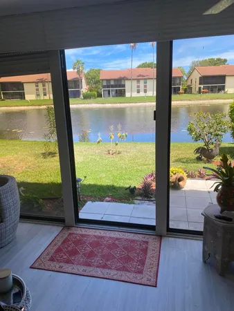 a view of an outdoor space and a lake view