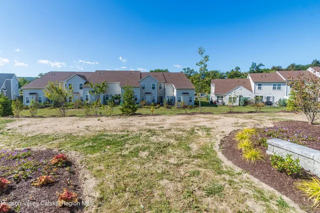 a view of a town with residential houses