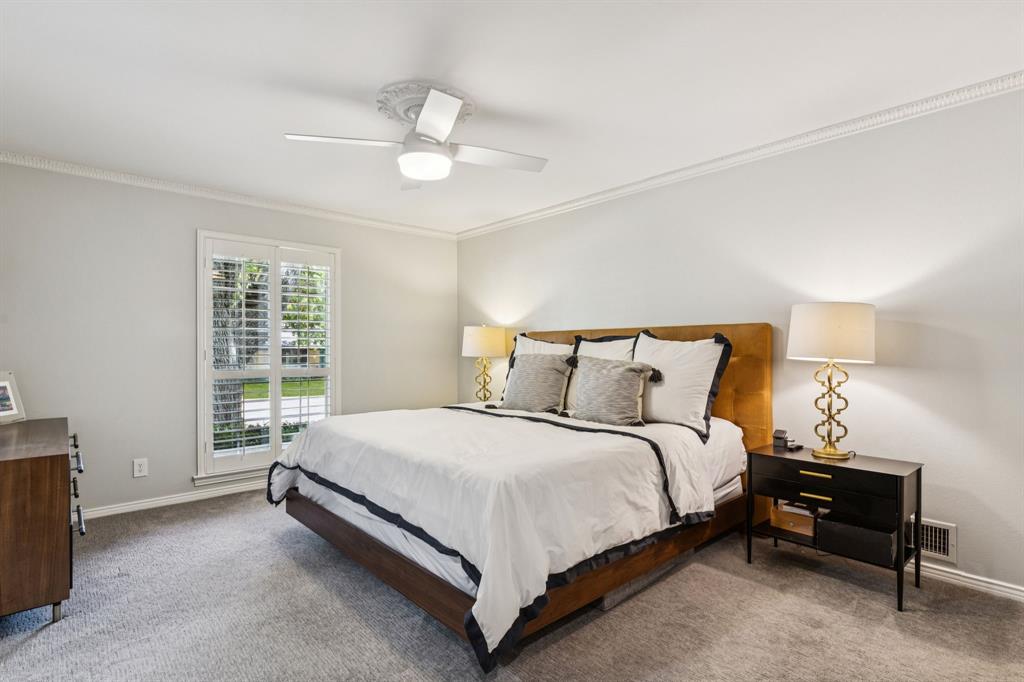 6222 East University Boulevard Dallas, TX 75214 - Photo 11 of 25 a bed sitting in a bedroom next to a window