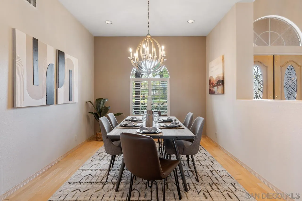12245 Malabar Drive Poway, CA 92064 - Photo 13 of 43 a view of a dining room with furniture window and outside view