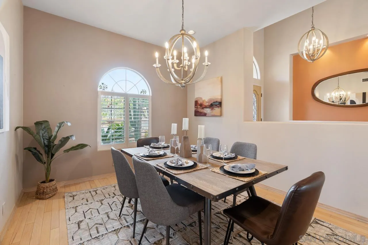 12245 Malabar Drive Poway, CA 92064 - Photo 14 of 43 a view of a dining room with furniture window and outside view