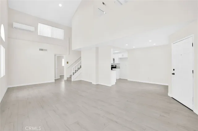 an entryway with stairs