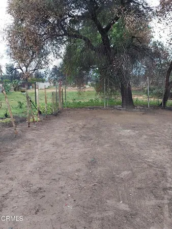 a view of outdoor space with green field and trees