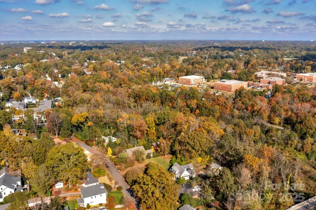 a view of city and mountain