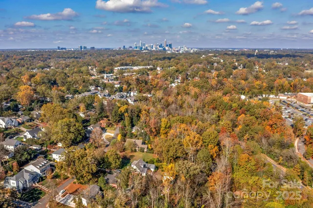 a view of city and mountain