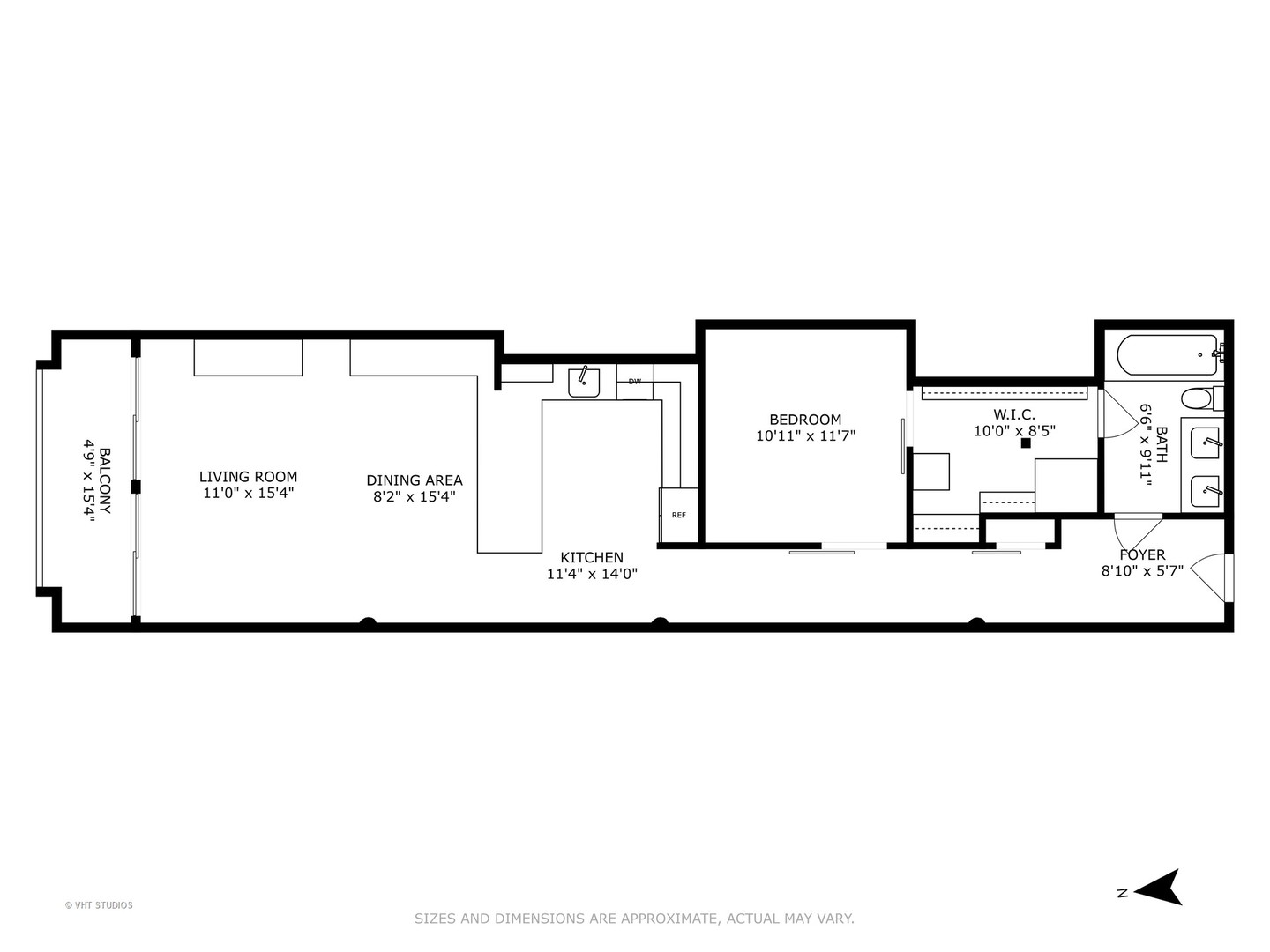1000 West Washington Boulevard, Unit 319 Chicago, IL 60607 - Photo 15 of 15 a picture of a floor plan