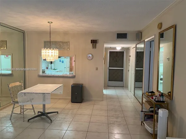 a living room with a large window