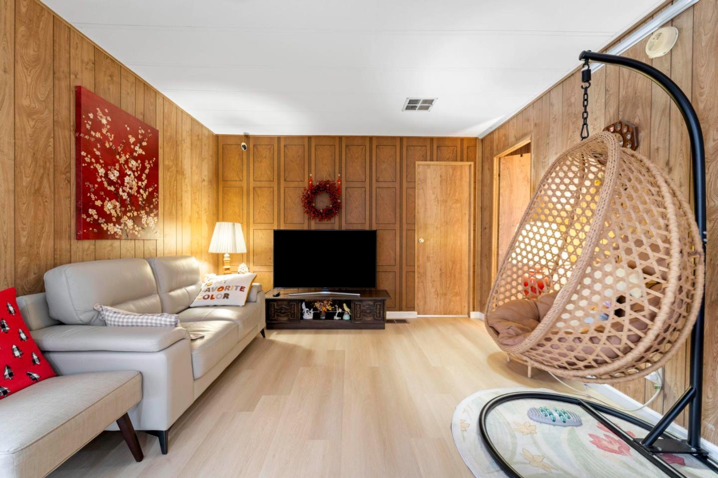 1872 Quimby Road, Unit 1872 San Jose, CA 95122 - Photo 13 of 36 a living room with furniture and a flat screen tv
