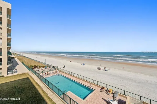 a view of an ocean from a balcony