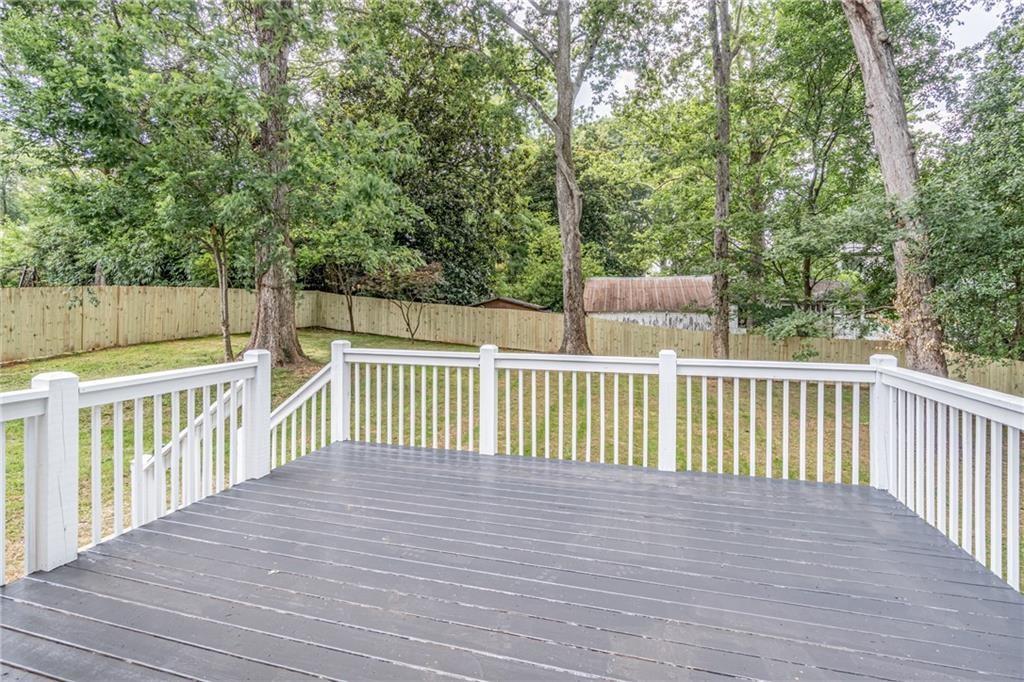 605 Blake Avenue Southeast Atlanta, GA 30316 - Photo 22 of 25 a view of deck with trees