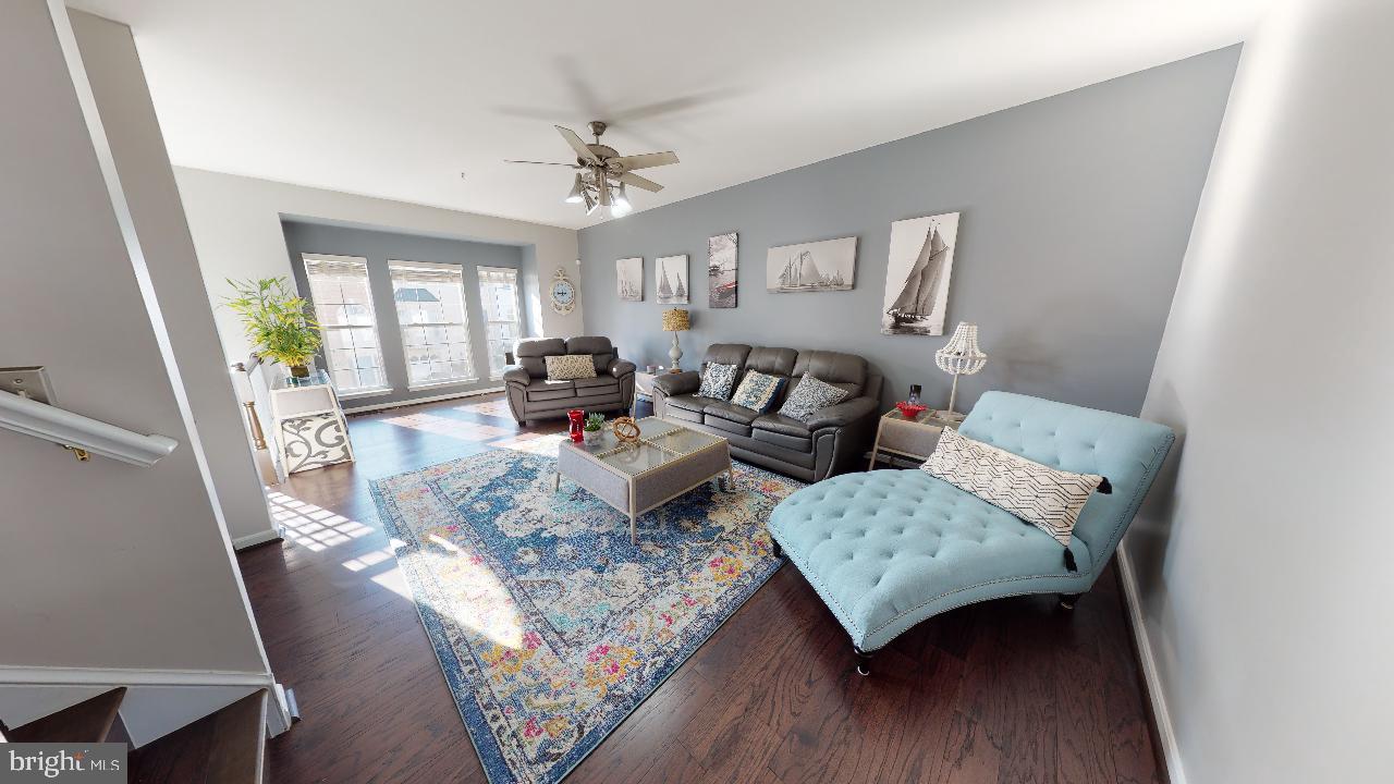 8709 Riverscape Court Odenton, MD 21113 - Photo 10 of 65 Living room with beautiful new flooring