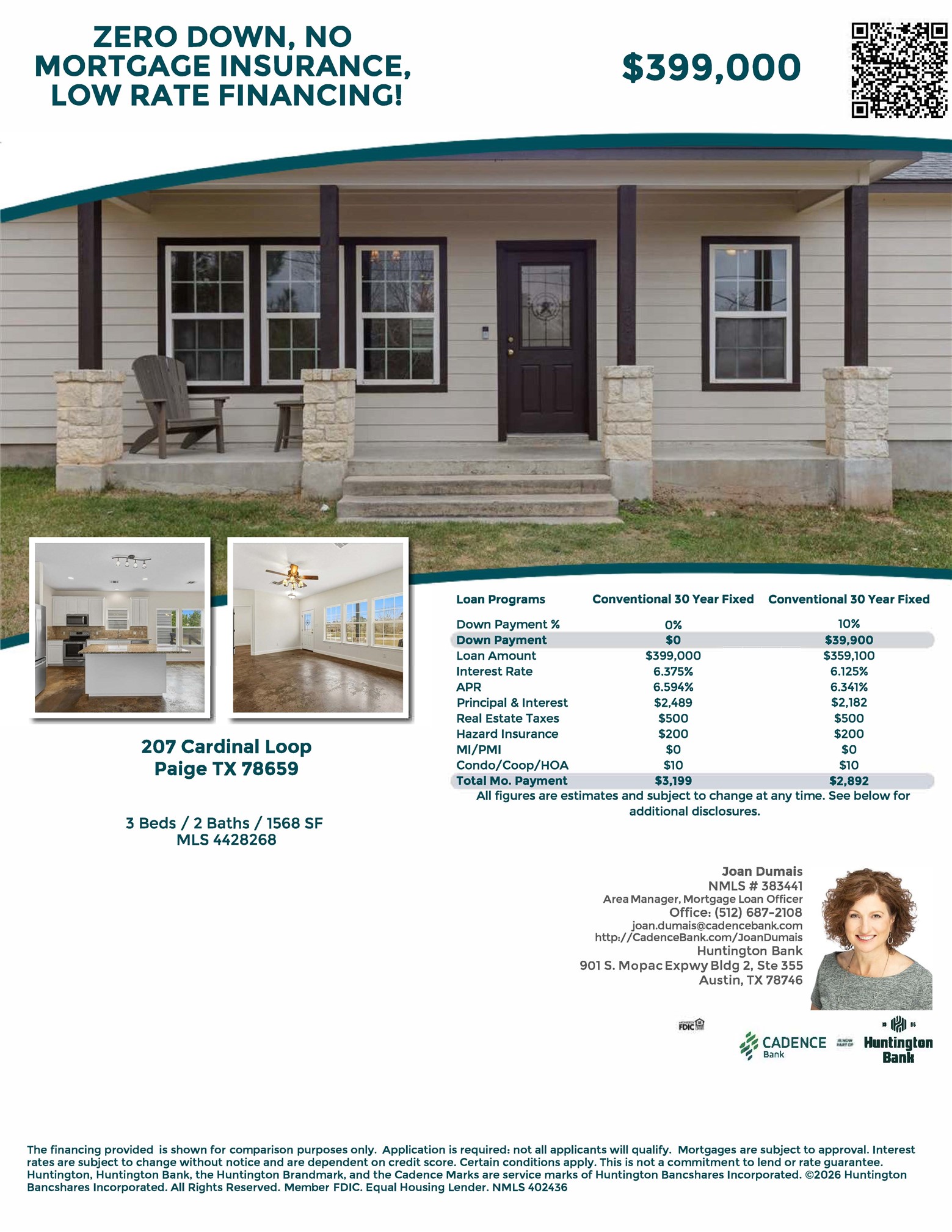 207 Cardinal Loop Paige, TX 78659 - Photo 2 of 39 $0 downpayment lending program
