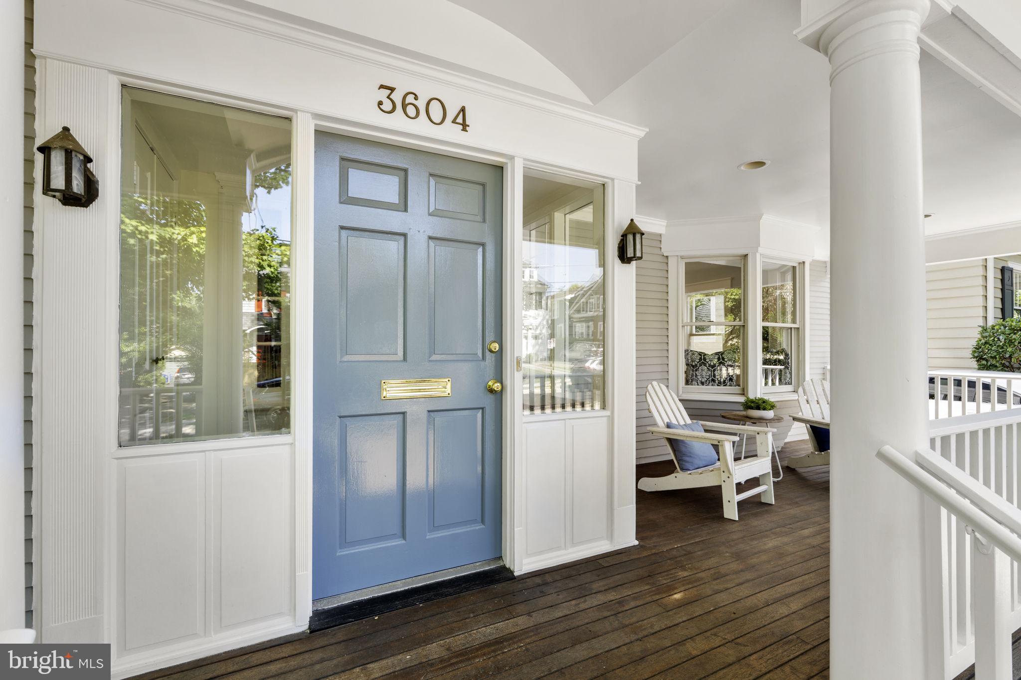 3604 Spring Street Chevy Chase, MD 20815 - Photo 5 of 61 Delightful blue door