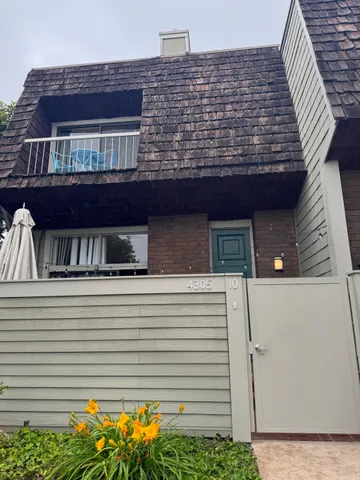 a view of a house with a door