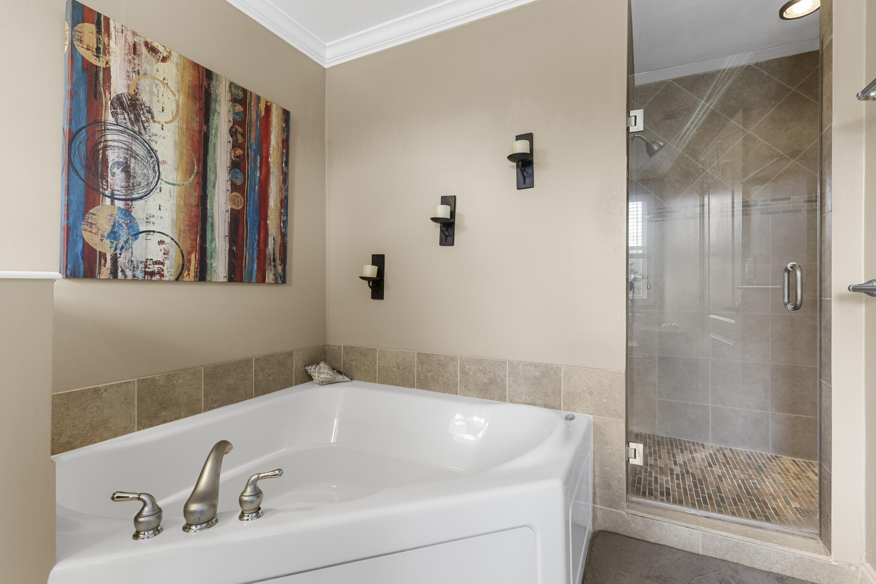 5791 Raceway Road Lake Worth, FL 33449 - Photo 26 of 62 a bathroom with a bathtub and a shower