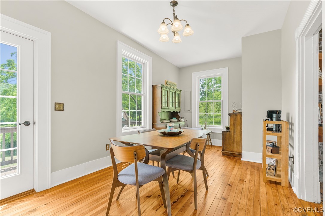 504 Springbranch Road Lexington, VA 24450 - Photo 20 of 50 a view of a dining room with furniture window and wooden floor