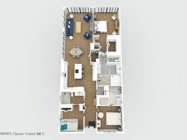 a picture of a bench in front of door