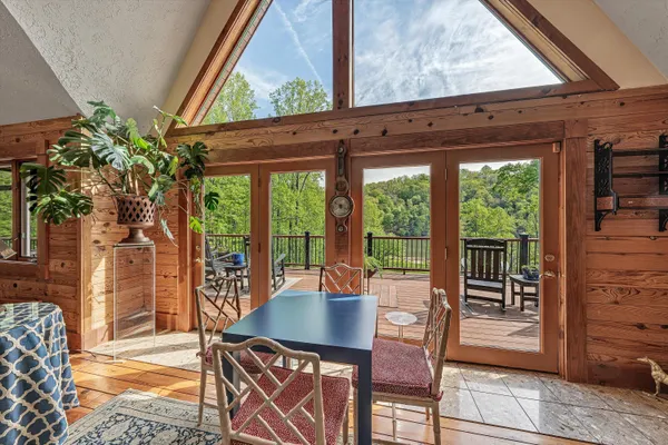 a kitchen with stainless steel appliances a refrigerator sink and microwave