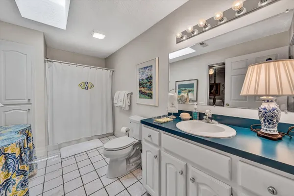 a view of backyard with green space