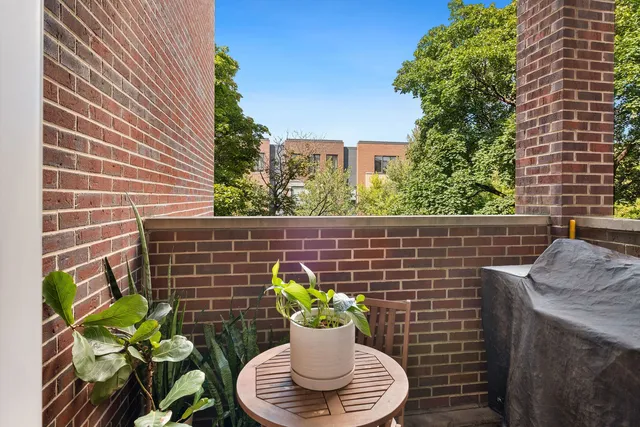 a house view with a seating space