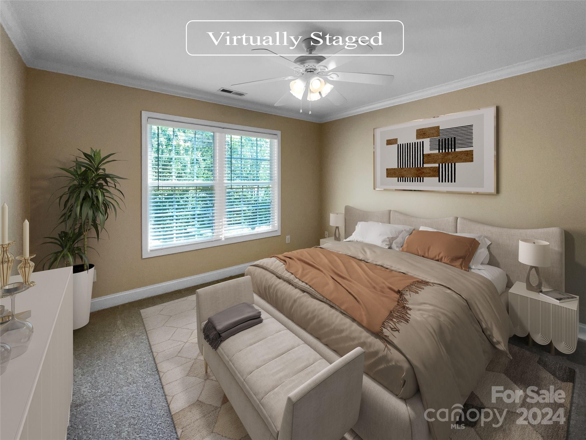 12047 Spinnaker Drive Fort Mill, SC 29708 - Photo 4 of 17 a bedroom with a bed and a couch