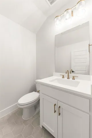 a view of an empty room with a sliding door