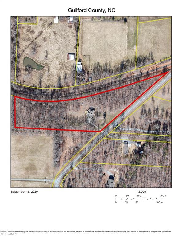 7232 Ledbetter Road Climax, NC 27233 - Photo 33 of 33 GIS Birds-Eye View Of 7232 Ledbetter Road. Do You Want/Need To Have Your Parents or Grown Children Nearby? There Is A 2nd Perkable Building Site (Permit Expired)....Just Another Added Bonus To 7232 Ledbetter Road. The Railroad Has Easement....No Worries Of Anyone Ever Building In Your Backyard