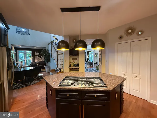 a view of livingroom with furniture and wooden floor
