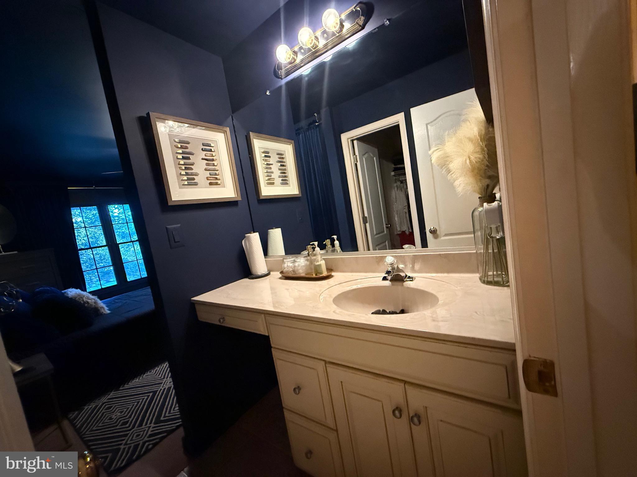 155 Erica Court Swedesboro, NJ 08085 - Photo 21 of 55 a bathroom with a sink and a mirror