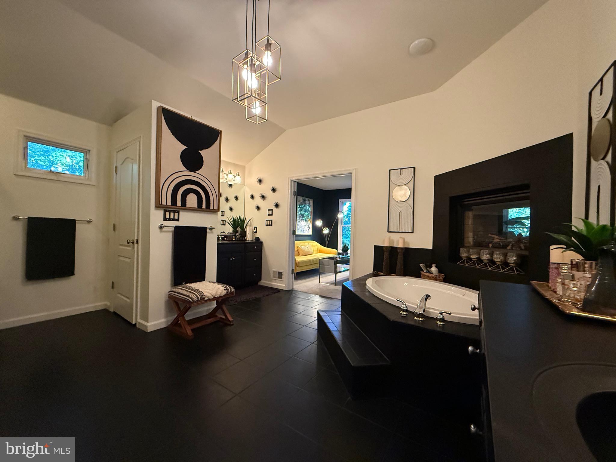 155 Erica Court Swedesboro, NJ 08085 - Photo 35 of 55 a living room with fireplace furniture and a flat screen tv