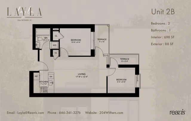 $1,050,000 | 204 Withers Street, Unit 2B | Williamsburg