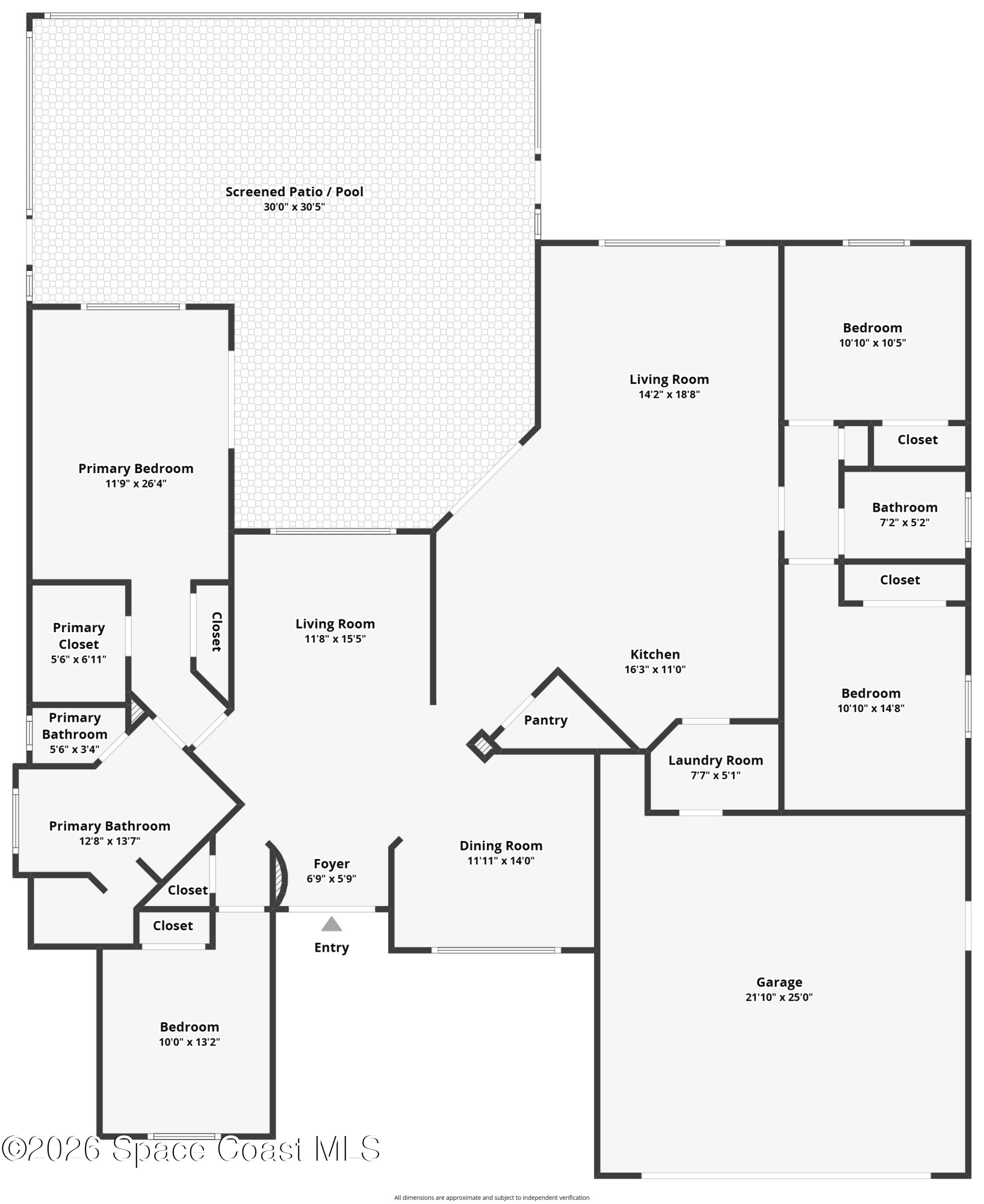 1697 Atrium Drive Melbourne, FL 32935 - Photo 42 of 42 1697 Atrium Drive, Melbourne, FL 32935 - Floor Plan
