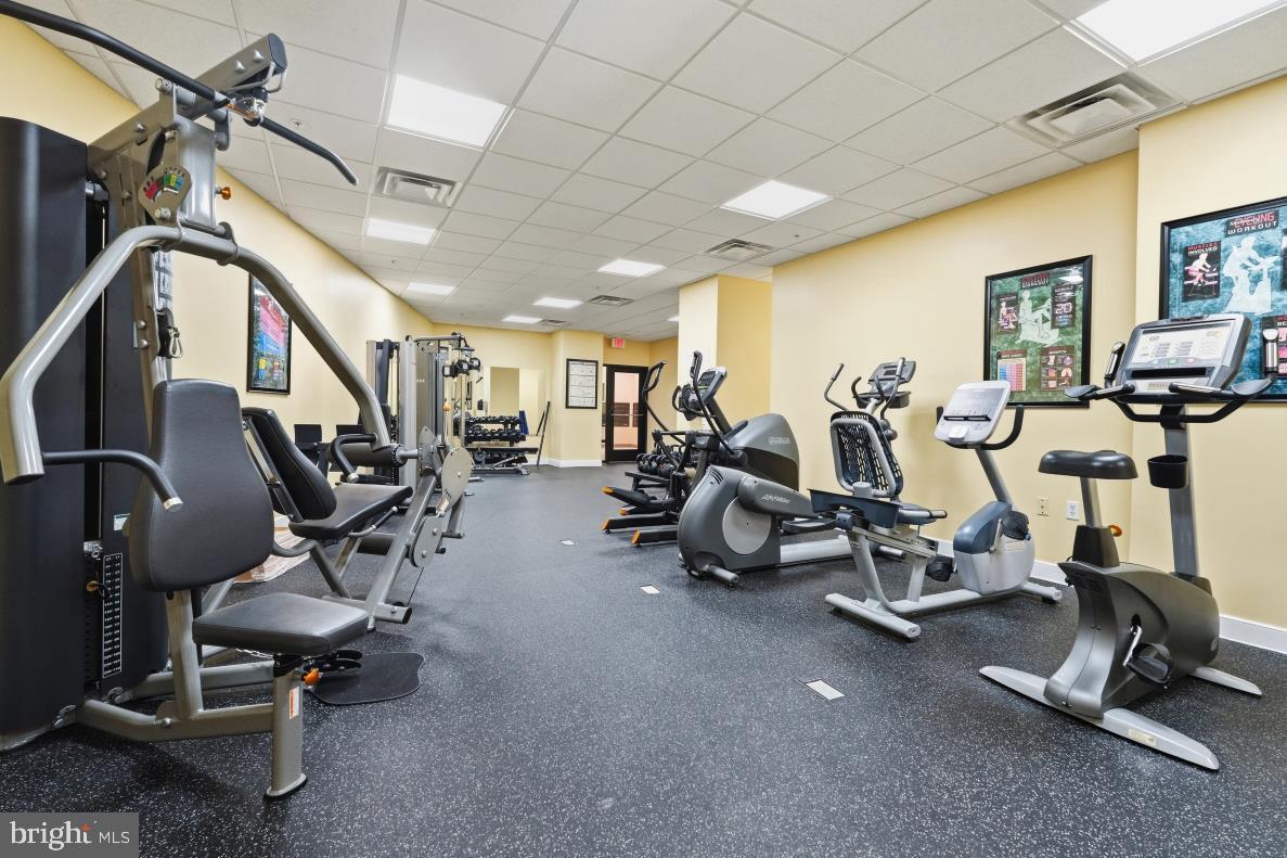 8045 Newell Street, Unit 423 Silver Spring, MD 20910 - Photo 24 of 26 a view of a room with gym equipment