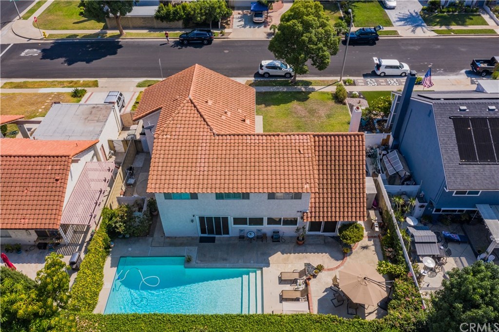 331 Bagnall Avenue Placentia, CA 92870 - Photo 33 of 37 an aerial view of a house with swimming pool and outdoor seating
