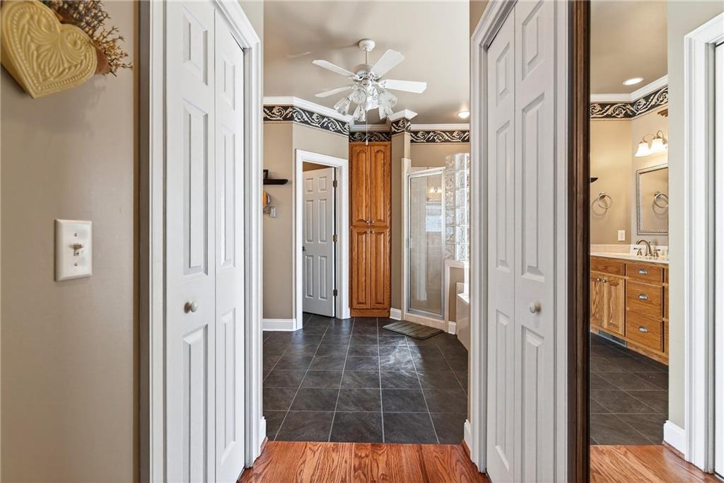 865 Laurel Ridge Road Cleveland, GA 30528 - Photo 12 of 81 view of a bathroom with a shower and a mirror