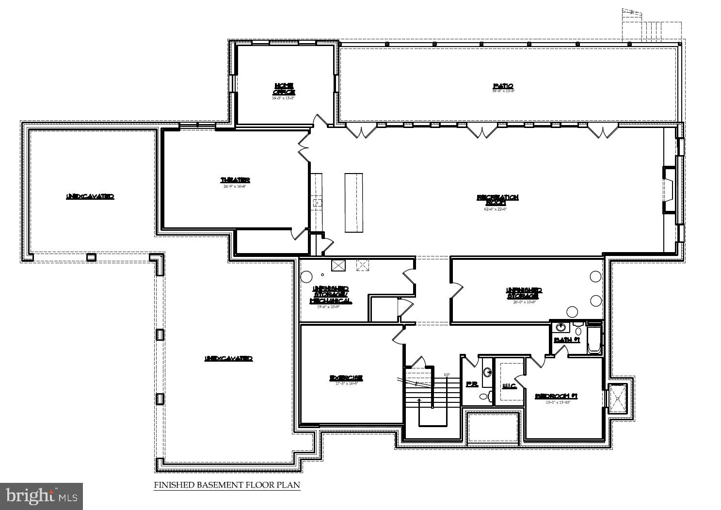 1701 Briar Ridge Road McLean, VA 22101 - Photo 19 of 19 Lower Level Floor Plan