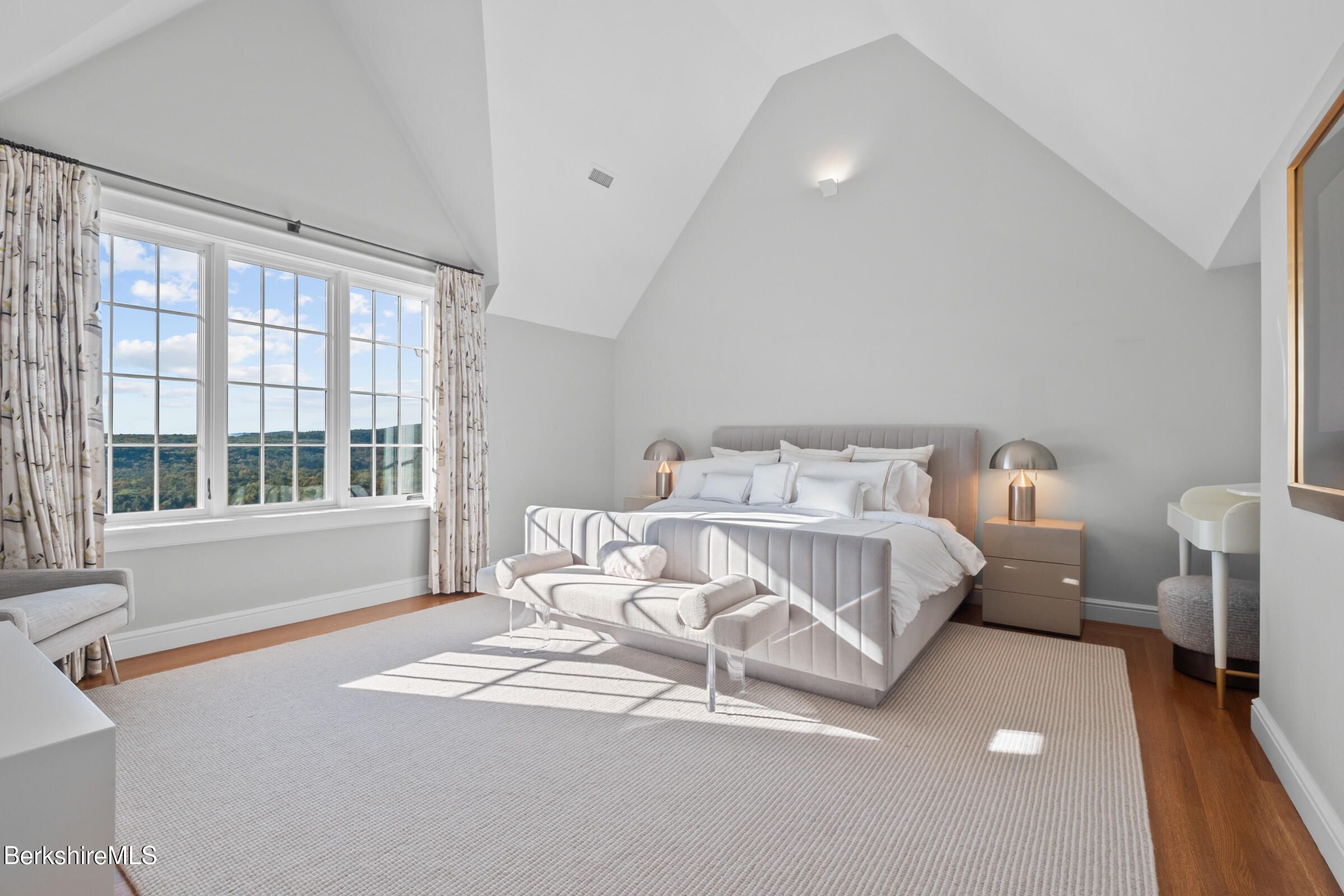 30 E Road Alford, MA 01266 - Photo 39 of 82 a spacious bedroom with a bed and a large window