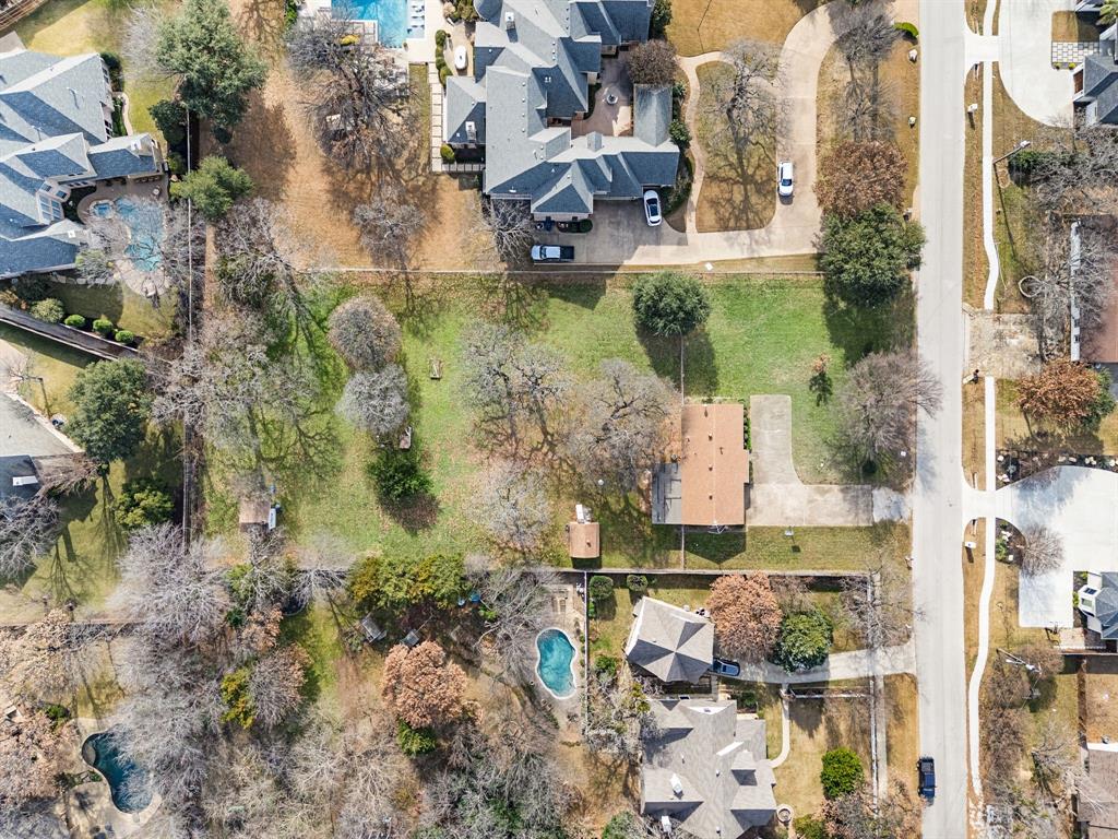 6701 Herbert Road Colleyville, TX 76034 - Photo 22 of 22 an aerial view of a house with a yard