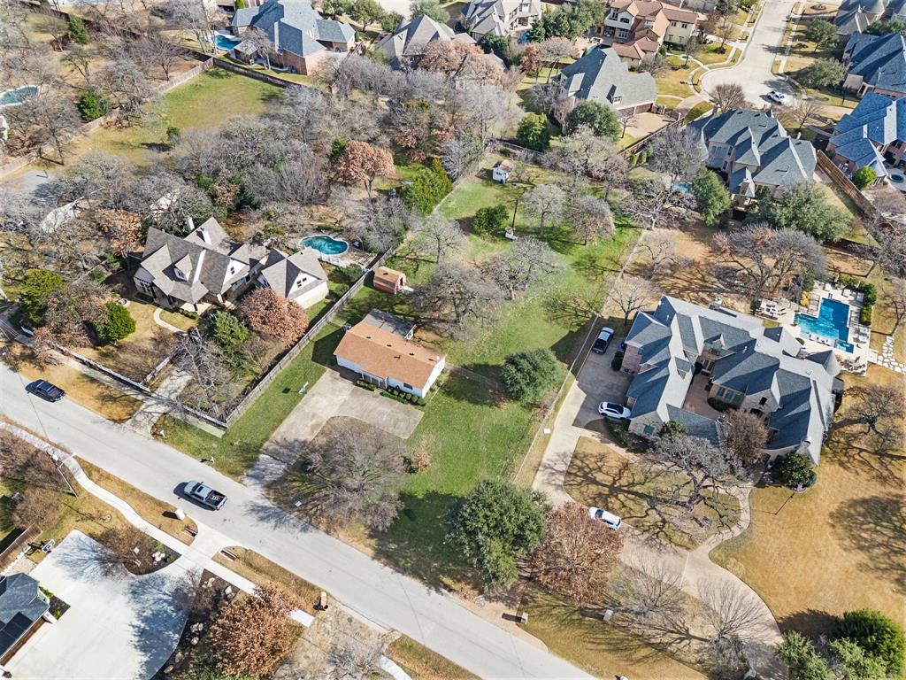 6701 Herbert Road Colleyville, TX 76034 - Photo 6 of 22 an aerial view of residential house with outdoor space