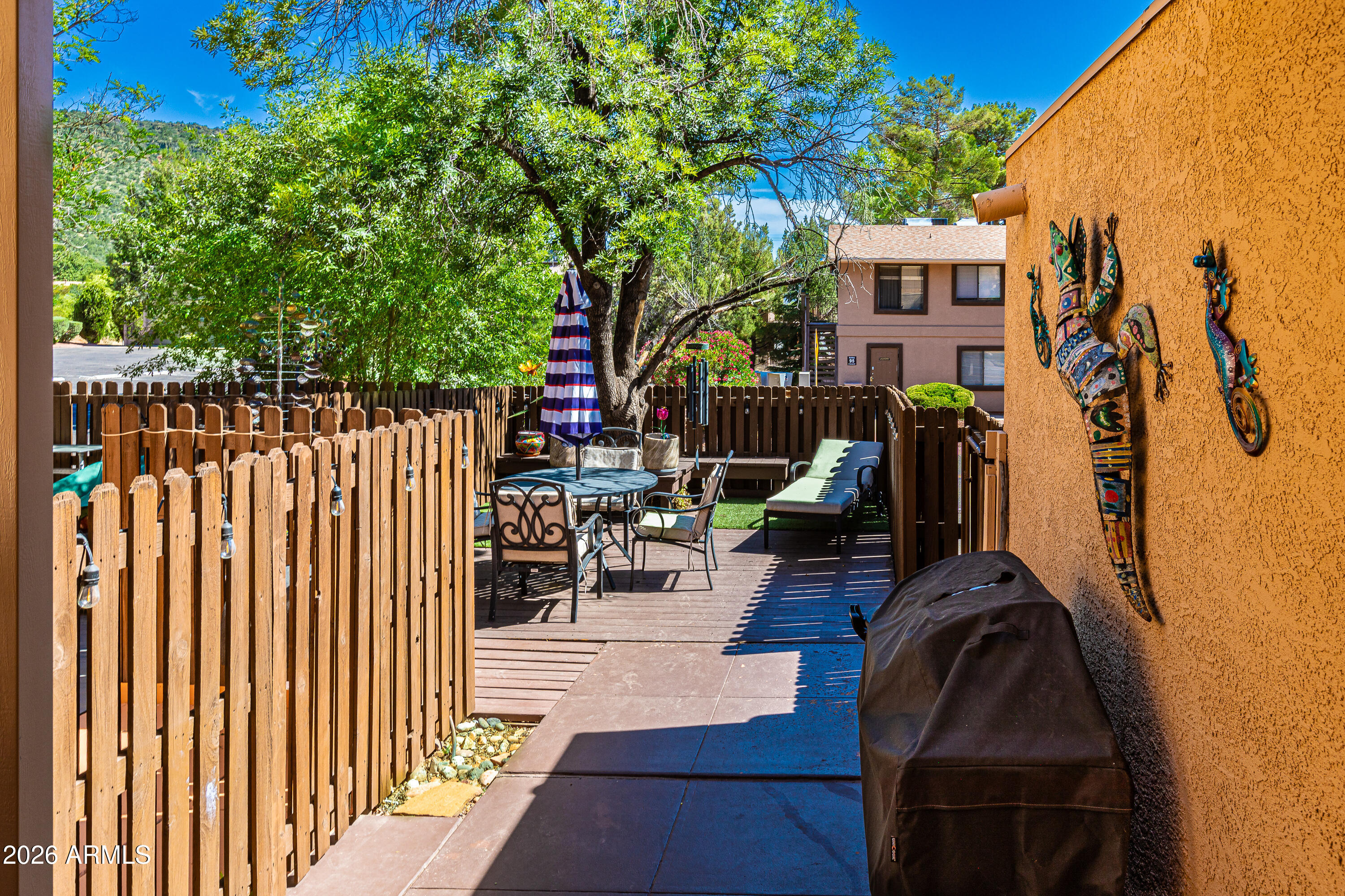 155 Canyon Diablo Road, Unit 6 Sedona, AZ 86351 - Photo 7 of 28 7-Covered-Rear-Entrance-to-Patio